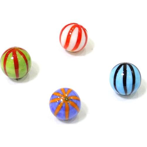 16MM Colorful Creative Murano Glass Ball Marbles Ornament Home Bonsai Decor Accessories Parent- Child Game Pinball Toys For Kids