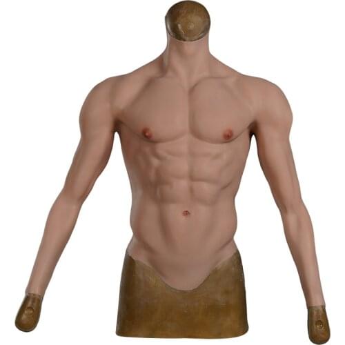 Lifun Fake Muscle Suit Cosplay Soft Silicone Men Artificial Simulation Muscles Realistic Crossdress Transgender Bodysuit
