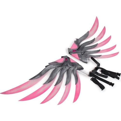 Overwatch Angela Ziegler Pink Mercy Wings Cosplay Prop