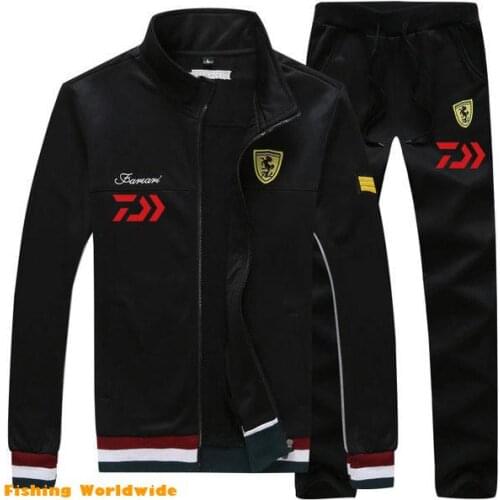 Daiwa Fishing Shirt Long Sleeve Fishing Clothing Set Men Breathable Fishing Jackets And Pants Mens Sport Outdoor Clothes