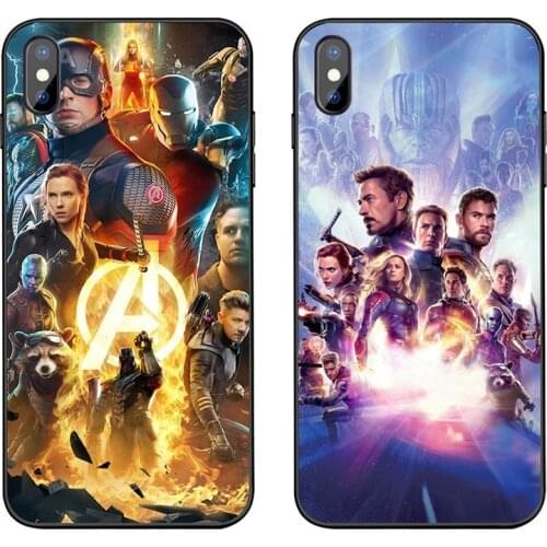 Marvel Avengers 4 Phone Case for IPhone 6 / 6S / 6plus 7 / 8 / Plus X / XS / XR / XS Max Cute Cartoon Anti-fall Silicone Case
