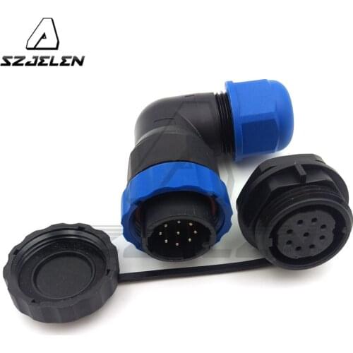 SD20TP-ZM , IP67 waterproof 9 pin Male Plug and Female Socket connector, IP68 conector 9 pin power connector for led display