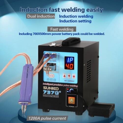 SUNKKO 737G+ 4.3KW Battery Spot Welding Machine For 18650 Battery Nickel Strip Connection Battery spot Welder High Power Welding