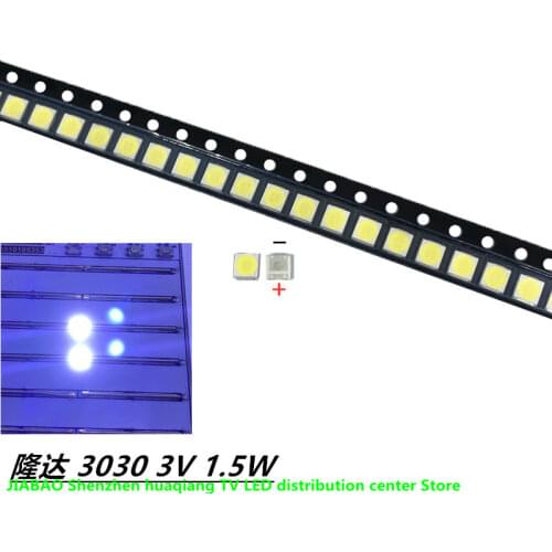 EVERLIGHT LED Backlight 1-2W 3030 6V Cool white 125-150LM LCD Backlight for TV 62-123TUN2C/F115145N68SBF-T TV Application