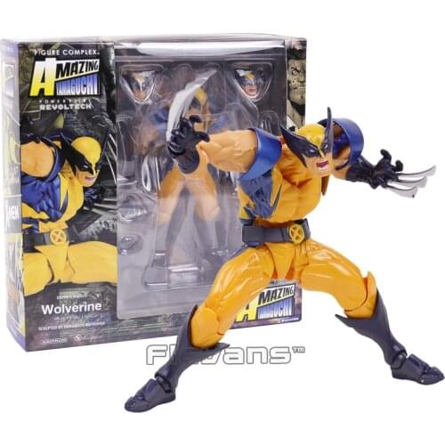 AMAZING YAMAGUCHI Revoltech NO.005 Wolverine Logan PVC Action Figure Collectible Model Toy