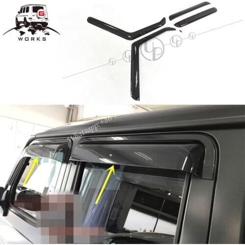 W463 G63 Wind Deflectors Rain Guards for W463 OEM window visor g class