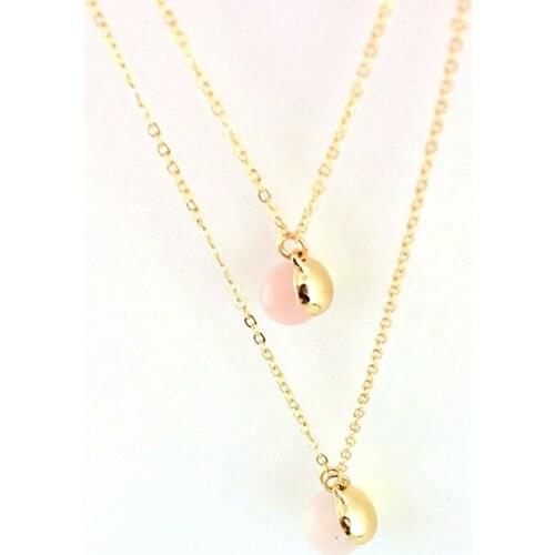 Vintage Simulated Pearl Pendant Necklace Stone Multilayer Necklaces Pendants For Women Gold Color Chain Jewelry SNE160088