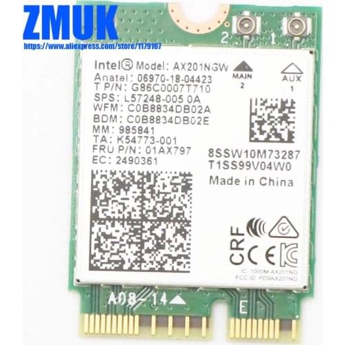 Int AX201NGW WiFi For Lenovo M70a M70t M70s M80t M80s M90a M90q M90t M90s P340 Series,P/N 01AX797 5W10V25764