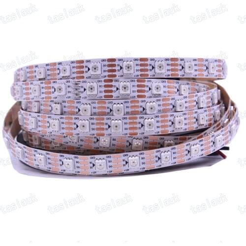 Ws2815 dc12v ws2812b ws2813 conduziu a luz de tira rgb individualmente endereçável conduziu luzes sinal duplo 1m 5m 30 60 144 le