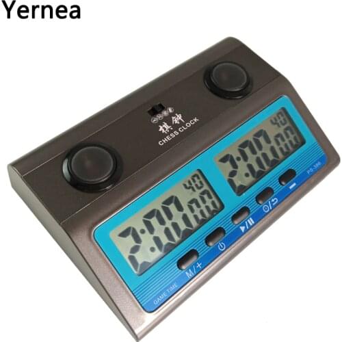 Yernea New Chess Clock Board Game Set Timer Chinese Chess Count Down Multiple Games Electronic Calculagraph Go Game
