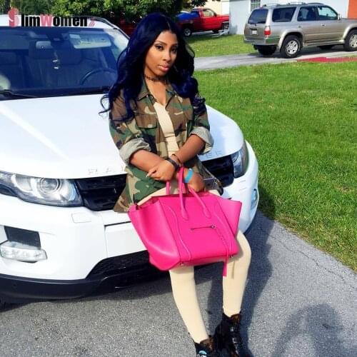 Women 2021 Spring Vintage Camouflage Army Green Zipper Button Jackets Outwear Coats Female Military Bomber Jacket Dropshipping