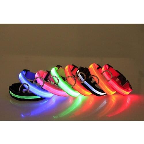 1PCs USB Rechargeable Pet Dog LED Glowing Collar Pet Luminous Flashing Necklace Outdoor Walking Dog Night Safety Supplies New