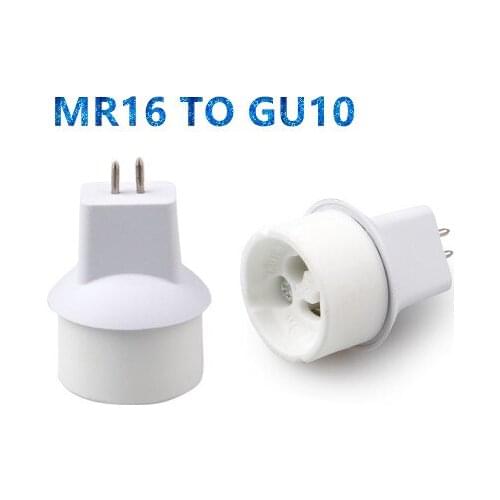10pcs MR16 to Gu10 led lamp base converter light bulb holder Gu10 led socket adapter no convert electrical voltage