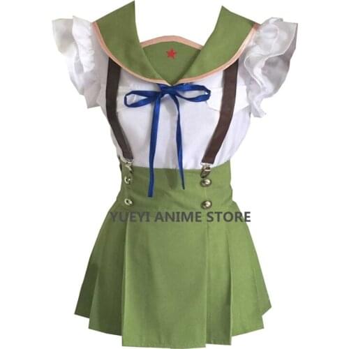 Anime Gakkou Gurashi School-Live! Kurumi Ebisuzawa Cosplay Costume Full Set All Size Custom Made