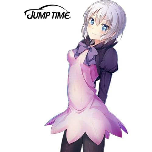 JumpTime 13cm x 7cm Cartoon Gundam Build Fighters Girl Kijima Shia Lovely Beauty Anime Car Bumper Accessories Decals