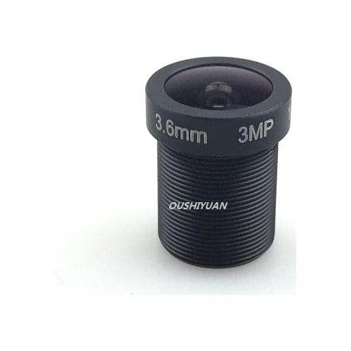 CCTV HD 3.6mm Lens 3.0 MegaPixel MTV M12 x 0.5 Mount Infrared Night Vision IR HD Security Camera Lens Fixed Iris Lens