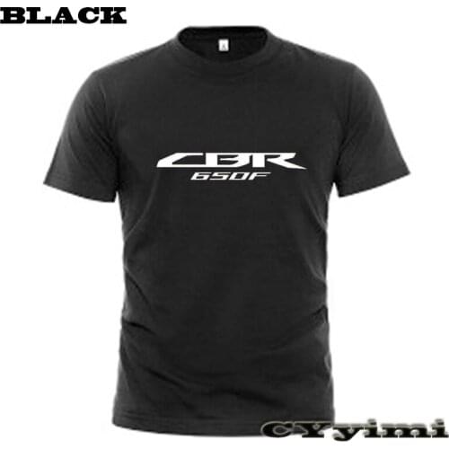 For Honda CBR650F/CB650F T Shirt Men New LOGO T-shirt 100% Cotton Summer Short Sleeve Round Neck Tees Male