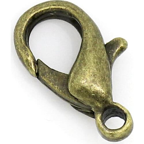 DoreenBeads Free shipping Lobster Clasps Antique Bronze 10x6mm,200PCs (B27265), yiwu