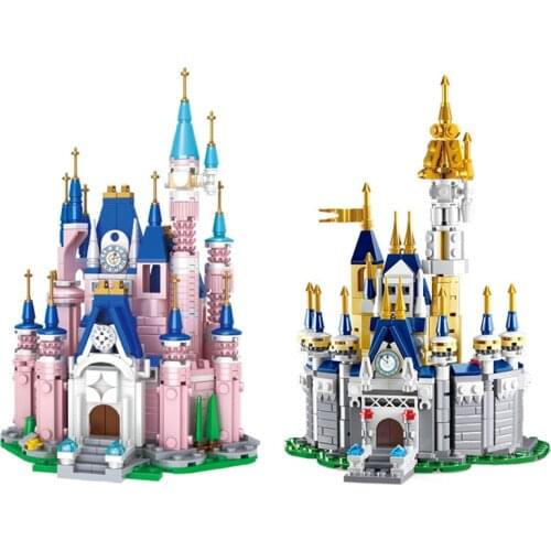Disney Princess Castle House Building Blocks Kit Bricks Classic Cartoon Movie Animation Model Kids Girl Toys For Children Gift