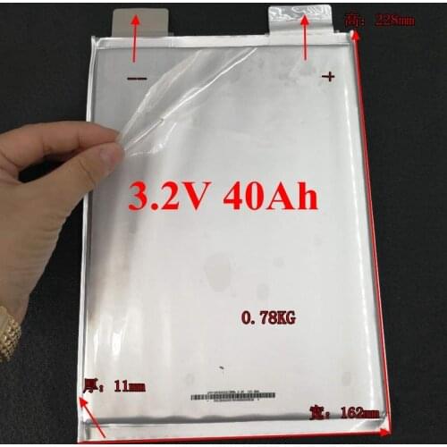 8PCS Lithium 3.2v 40Ah Lifepo4 Battery for DIY 24V 48V 400Ah Bike Scooter AGV Car Solar Energy Storage Inverter Air Conditioning