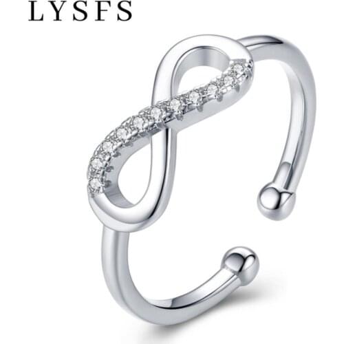 Кольца с фианитами для женщин LYSFS China At AliExpress