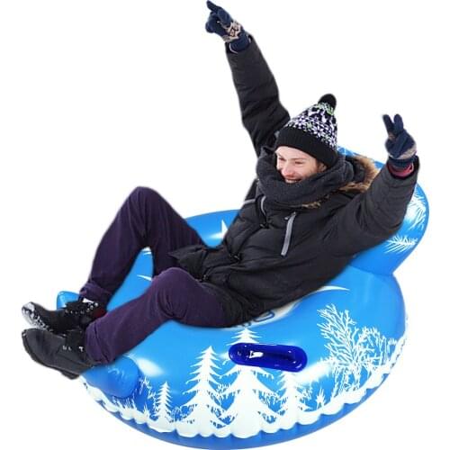 Inflatable Snow Tube With Handle Snow Ski Circle High-Quality Durable Winter Outdoor Sports Children Adults Thickened Ski Circle