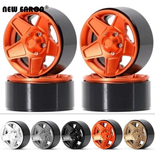 NEW ENRON 1.9" Alloy 55*45*23 Beadlock Wheels Hub Rim Tires for 1/10 RC Car Crawler Axial SCX10 II Traxxas TRX-4 Tamiya CC01 TF2