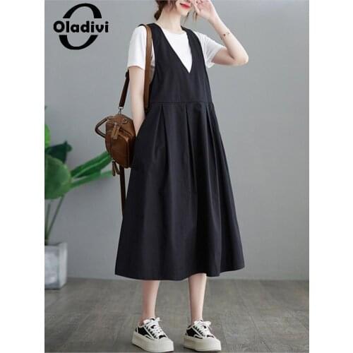 Летние платья без рукавов Oladivi China At AliExpress