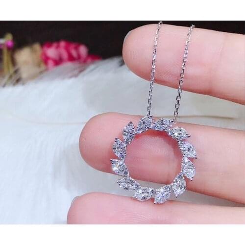 925 Sterling Silver Necklaces Women Jewelry Fashion Sunflower Pendants Chokers Necklaces for Wedding Party Gift Collar Mujer