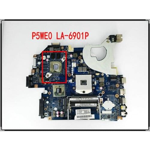P5WE0 LA-6901P For Acer Aspire 5750 5750G 5755 5755G for Packard Bell EasyNote TS11 TS13 TS44 TS45 TSX66 Laptop Motherboard HM65