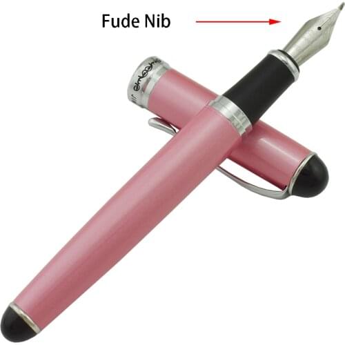 Jinhao X750 Metal Calligraphy Bent Nib Fountain Pen Fresh Color with Silver Clip for Office Business School Practice, Wholesale