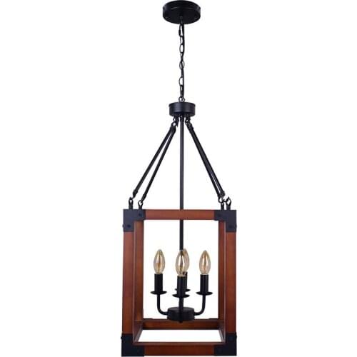 Wind restoring ancient ways loft droplight wood real wood dining room sitting room lamps and lanterns lighting FBA