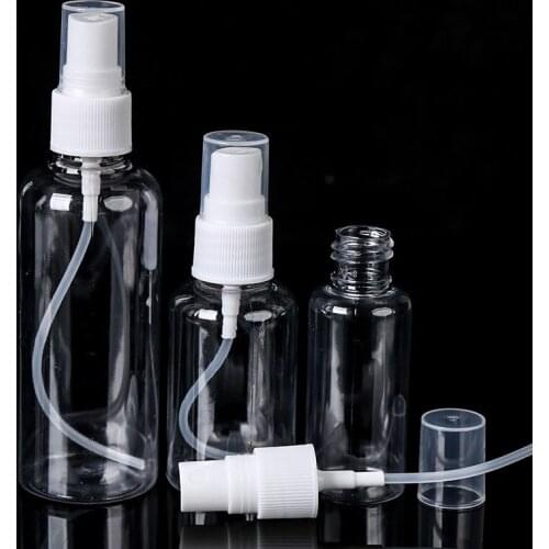 1Pcs Transparent Empty Spray Bottles 30ml/50ml/100ml Plastic Mini Refillable Container Empty Cosmetic Containers