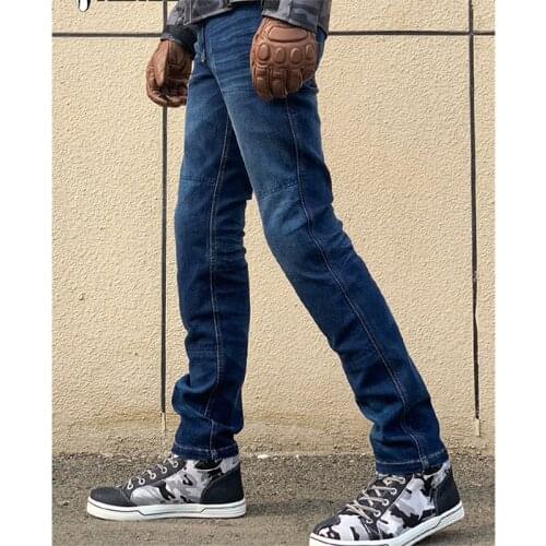 RICHA motorcycle off-road Super elastic jean pants/racing autorcycle pants/cycling pant have hip and knee protection windproof