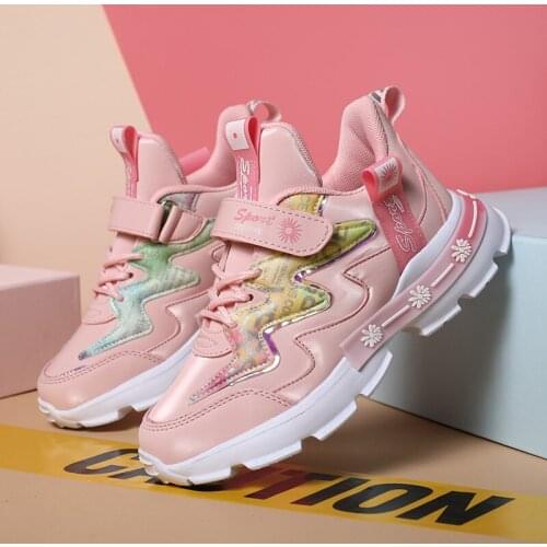 High Quality School Girl Casual Shoes Breathable Autumn Children Girl Luxury Brand Shoes Wearable Children Girls Flats Sneakers