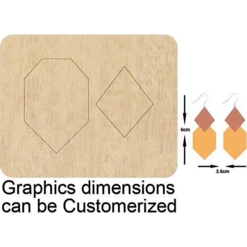 Stacked heart earring cutting die,Custom Size Leather round Cutting Die, round earring pendent cutter, cutting machine cuts