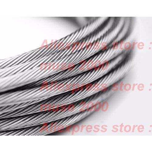 Dia 0.3 0.4 0.5 0.6mm 304 steel rope 1X7 stranded wire twist line photo hanging frame drawing exhibition home hook