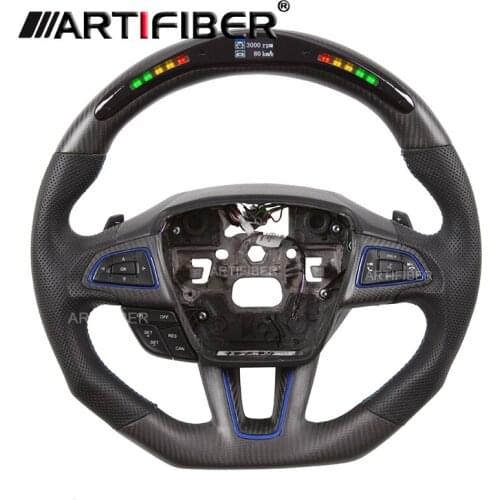 Carbon Fiber LED Steering Wheel for Ford Focus