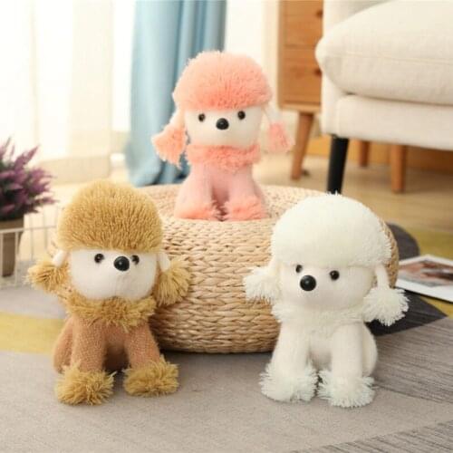 1pc 25CM Kawaii Teddy Dog Plush Toys Lovely Stuffed Real Life Poodle Dolls for Children Baby Birthday Presents Christmas Gift