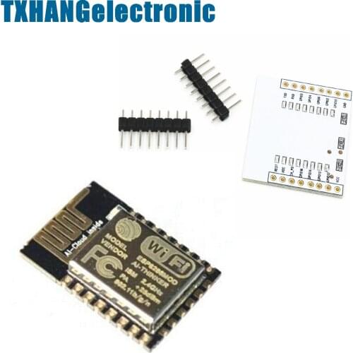 10pcs ESP-12E ESP8266 e Serial Port WIFI with IO Adapter Plate Expansion diy electronics kit