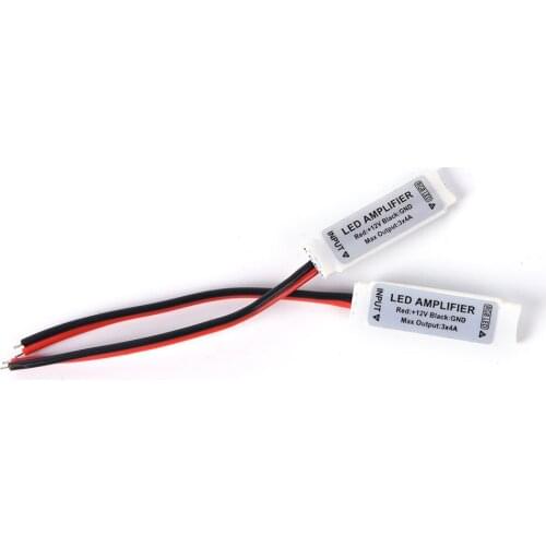 2pcs/lot Mini RGB Led Amplifier For 5050 3528 RGB LED Strip Light Signal Amplifier 3*4A 144W Led Strip Accessory 8-16V