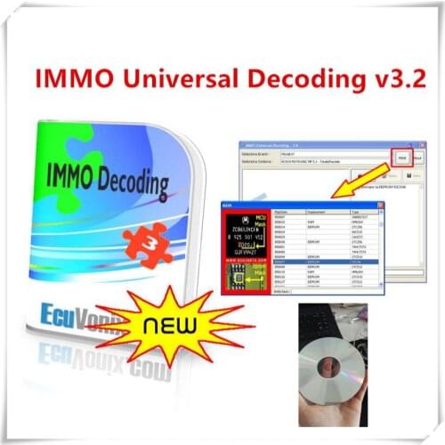 2021 Hot Sell EcuVonix 3.2 IMMO Universal Decoding V3.2 Remove IMMO Off + Keygen Unlimited Crack