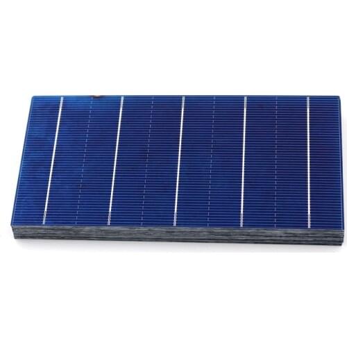 40/50/100PCS Solar Cells 4.28A 2.4W 78*156MM Polycrystalline Silicon PV For DIY Photovoltaic Solar Panel Charge Battery
