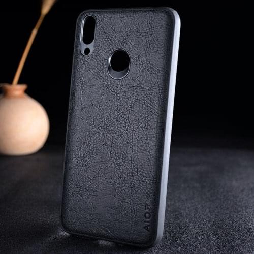 For huawei honor 8c case funda luxury Vintage Leather skin capa with hard cover case for huawei honor 8c coque capa