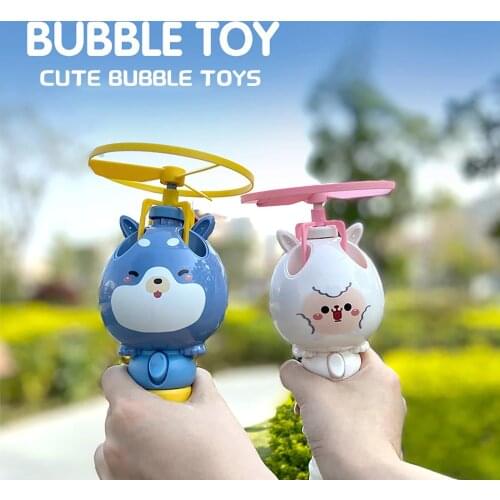 Kids Automatic Gatl Bubble Machine Toy Bath Summer Soapy Water Plastic Bamboo Dragonfly Bubble Machine Kids Toy Outdoor Air Fly