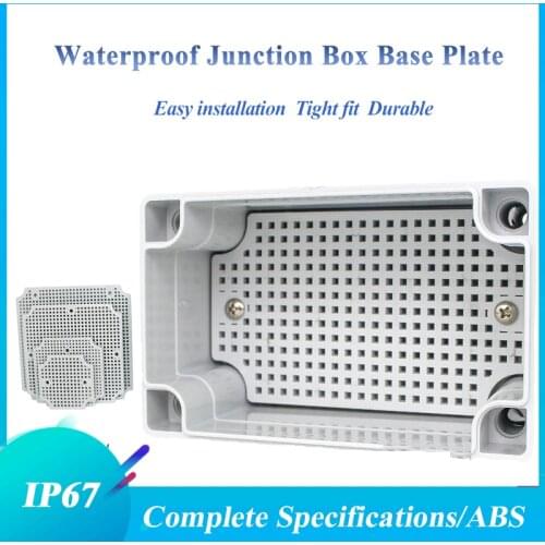 IP67 WaterproofJjunction Box Base Plate ABS Honeycomb Mounting Base Plate Outdoor Monitoring Waterproof Box Fixed Base Plate