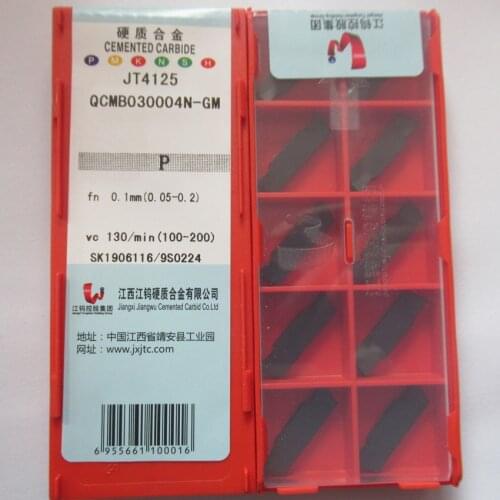 JXTC QCMB030004N-GM JT4125/QCMB040004N-GM JT4125/QCMB050008N-GM JT4125/QCMB060008N-GM JT4125 CNC carbide inserts 10PCS/BOX