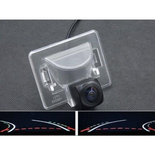 Fisheye 1080P Trajectory Tracks Car Rear view Camera For MAZDA 5 2006 2007 2008 2009 2010 Waterproof Car BackUp Reverse Camera