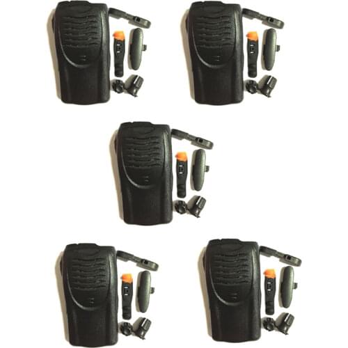 Lot 5 Set Front Panel Cover Case Housing Shell with Volume and Channel Knobs for Kenwood TK3160 Radio Walkie Talkie Accessories