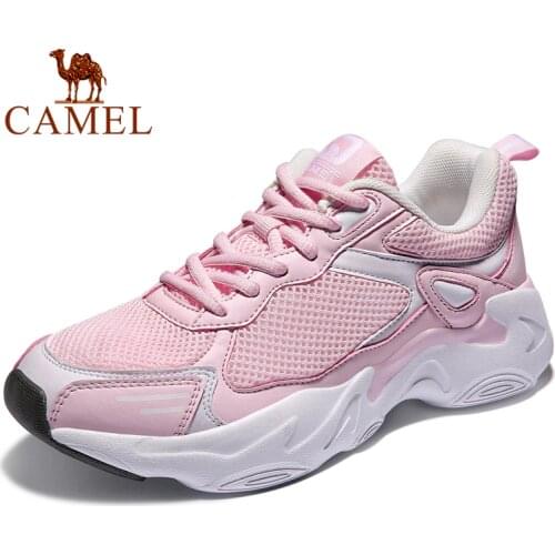CAMEL Women Sneaker Shoes Sport Walking Platform Chunky Fashion Casual Lightweight Breathable Outdoor Shock Absorption Shoes
